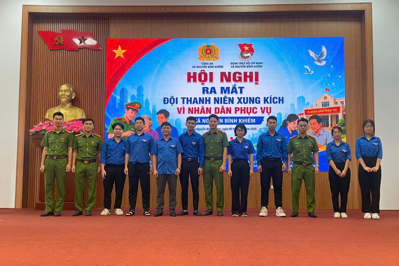 Công an xã Nguyễn Bỉnh Khiêm ra mắt 